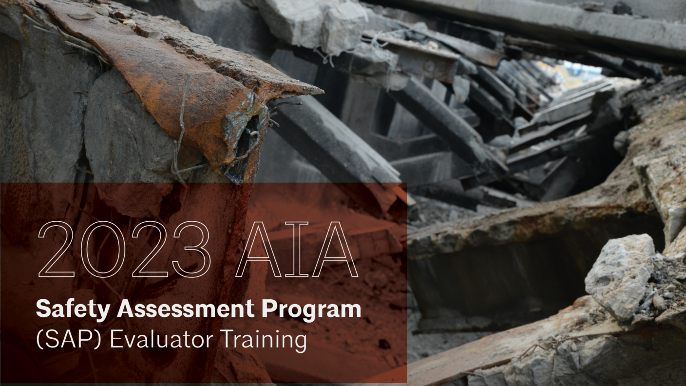 Intended for licensed architects, engineers, or certified building inspectors, this training certifies attendees as Building Evaluators in the nationally recognized Safety Assessment Program (SAP).