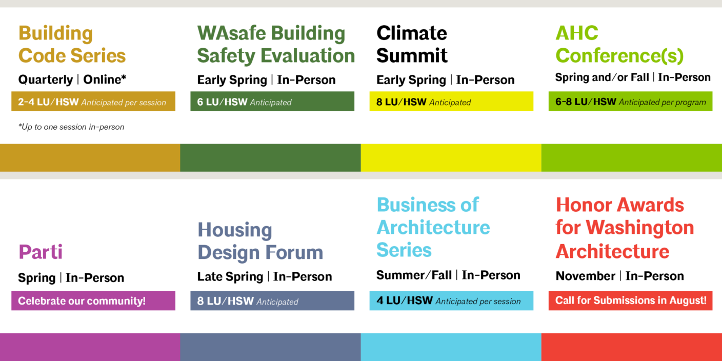 A calendar of upcoming events and programs