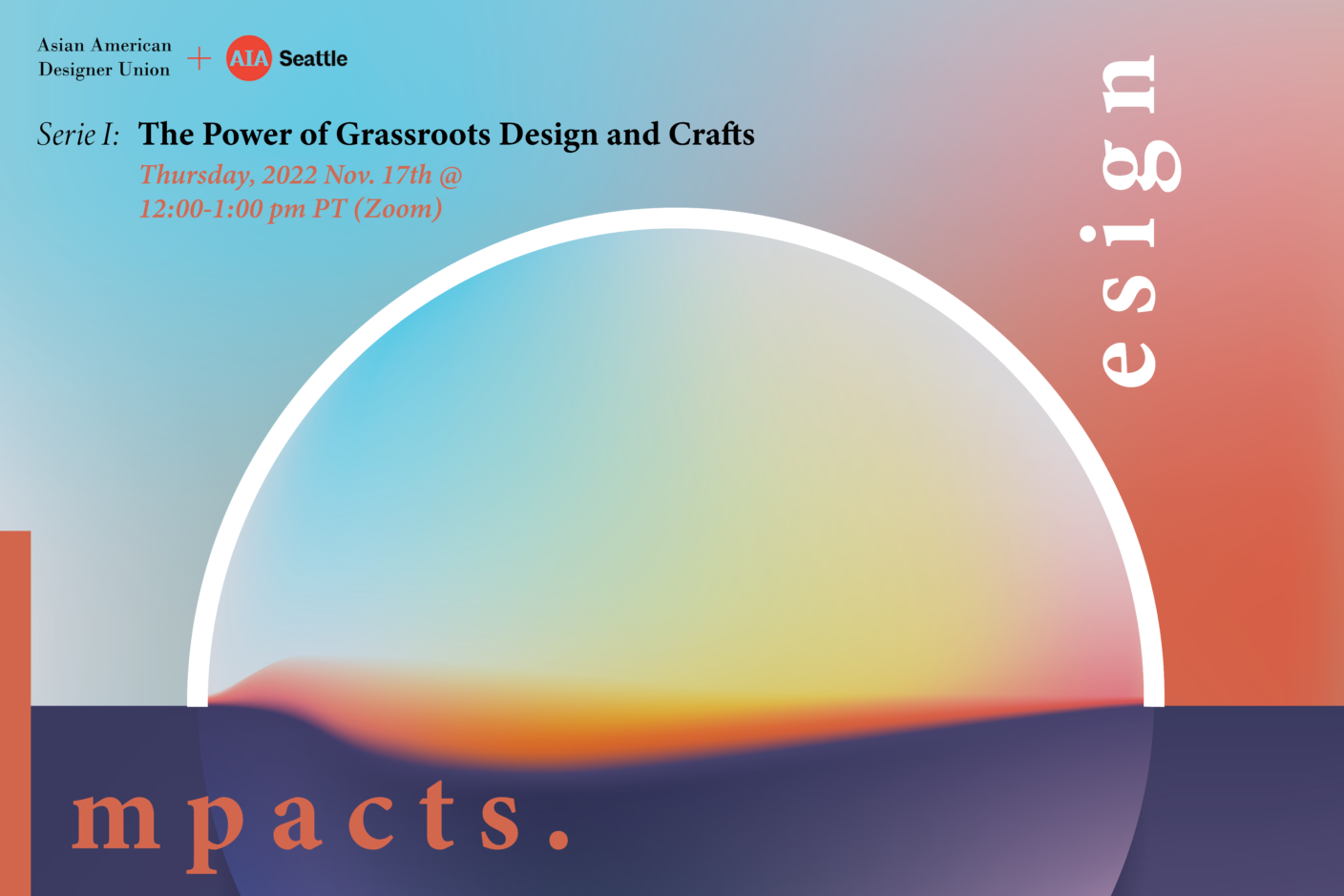 The first session of a two-Installment forum series sharing stories and experience from designers, craftsmen and grassroots community leaders on the social impacts they are making through their hands on work.