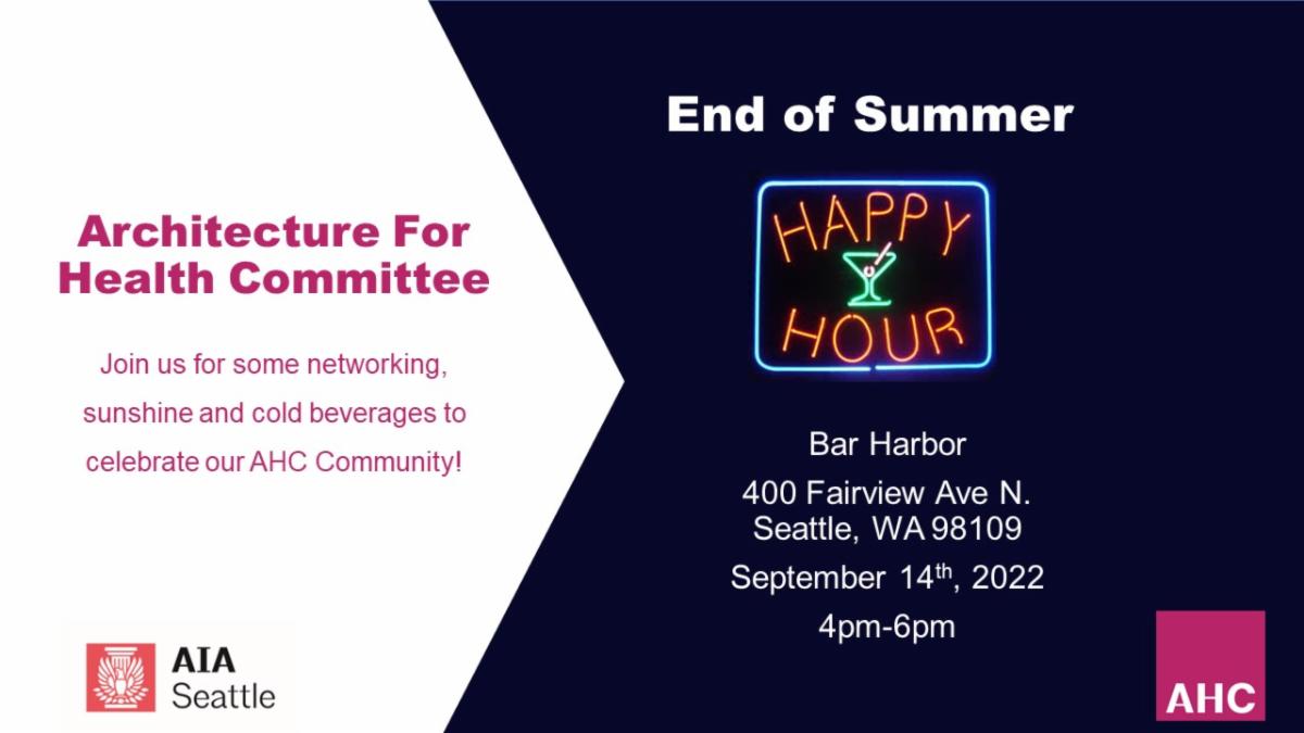 Join us for some networking, sunshine and cold beverages to celebrate our AHC community!