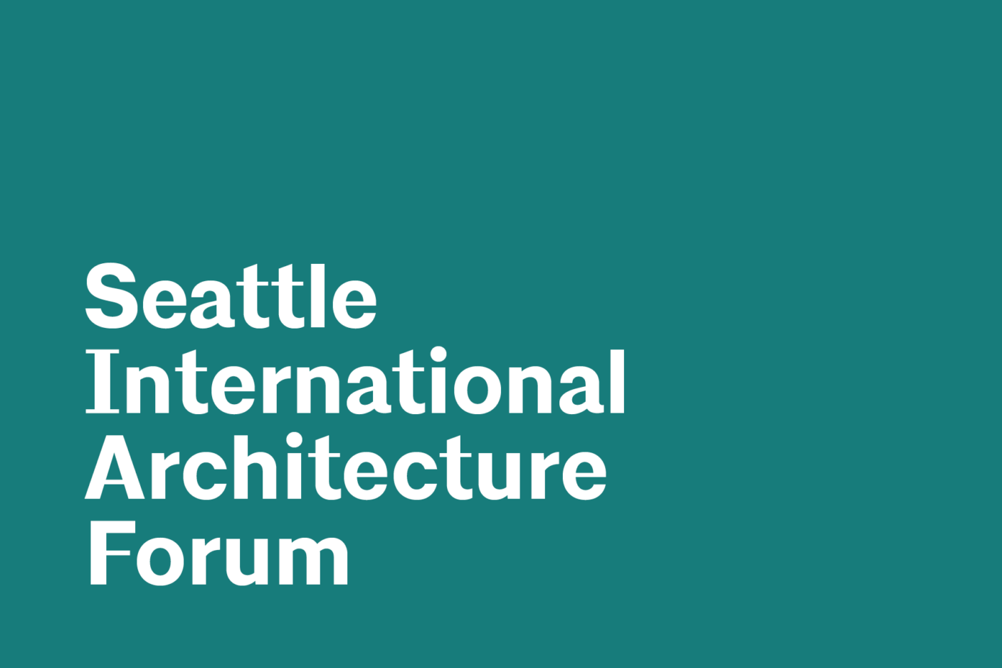 The Seattle International Architecture Forum (SIAF) broadens cross-cultural horizons, provides mentoring and educational opportunities, and inspires awareness of international architectural practice.