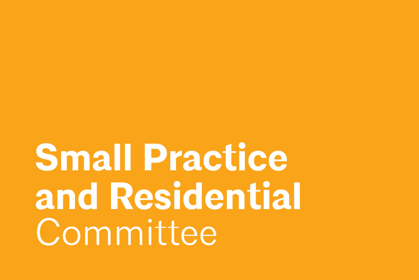 The Small Practice And Residential Committee (SPARC) supports professional & business development, leadership and growth for the many members of small practices and those practices engaged primarily in the execution of residential commissions. We represent this group of professionals within the AIA and the community – working to support professional development, elevate awareness of their work and to celebrate their contribution to the built environment.