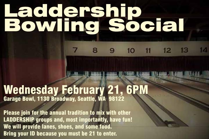 Please join AIA Seattle Laddership for the annual winter bowling event!