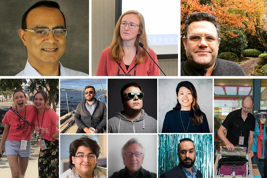 image collage of the AIA Seattle Volunteer Award winners. Names in description
